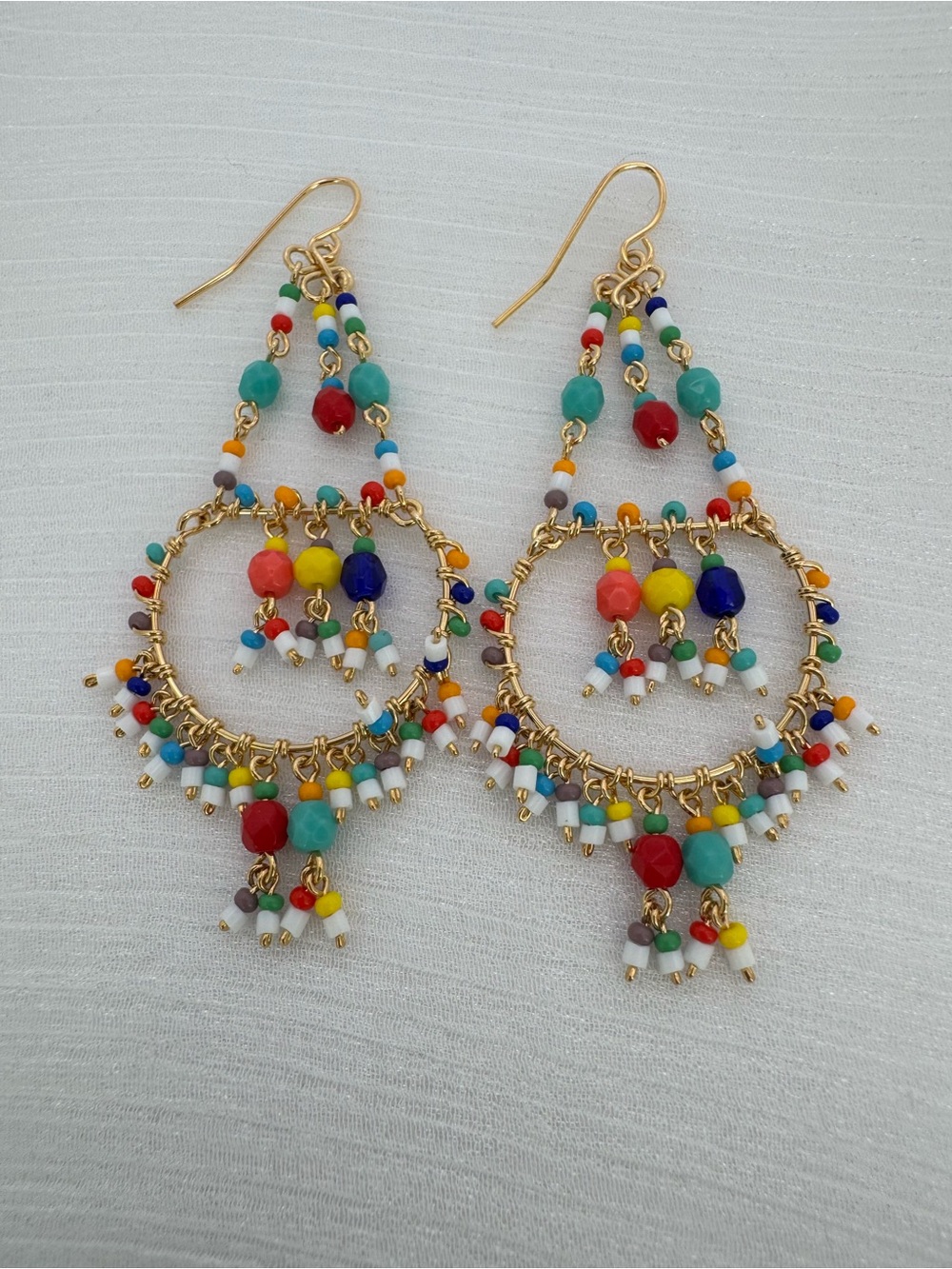 Cabana Carnival Chandelier Earrings - Picture 3 of 3
